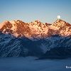 Lever de lune depuis le col de Riou