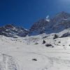 Vue sur les Astazous et le couloir Swan