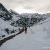 Randonne  skis au lac de la Glre