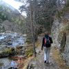 Randonne sur le chemin des cascades le long du gave du Marcadau