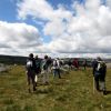 Randonne prs du Col de Bonnecombe sur l'Aubrac en Lozre