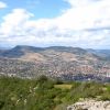 Millau vu depuis l'aire de Vision de Brunas
