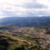 Viaduc de Millau depuis l'aire de vision de Brunas