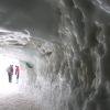 Tunnel d'arrive des alpinistes au Mont Blanc