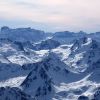 Vue sur le cirque de Gavarnie depuis le Pic du Midi de Bigorre