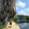 Sur le chemin de halage de Saint Cirq Lapopie dans le Lot