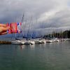 Mulebar devant le port d'Yvoire