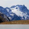 Massif de la Meije depuis le lac de Golon