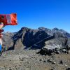 Mulebar au sommet du Casque du Marbor en face du Massif du Mont Perdu