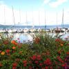 Port d'Yvoire, sur le bord du Lac Lman