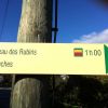 Panneau de rando au dessus de Sallanches