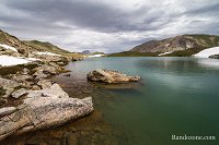 Grand lac de l'Oule depuis le col de Granon