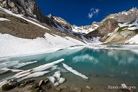 Trace gps Lac des Béraudes depuis le pont du Moutet Lac des Béraudes depuis le pont du Moutet