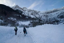 Randonn�e jusqu'� l'h�tel du cirque et de la cascade de Gavarnie