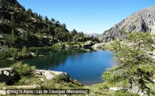 Lac de Trcolpas depuis la vacherie du Boron