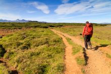 Randonne au cratre du volcan Eldborg