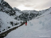 Lac de la Glre en ski de randonne