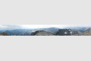 Panoramique depuis le sommet du Balatous