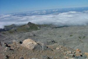 Vue Nord-ouest depuis le pic