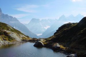 Vue sur la Mer de Glace