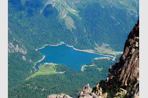 Lac de Bious artigues depuis le sommet de l'Ossau