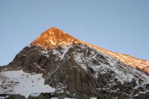 Le Valier depuis le refuge des Estagnous
