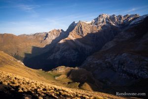 Les Astazous au soleil couchant