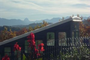 Pic du Midi d'Ossau vu du boulevard des Pyrnes  Pau
