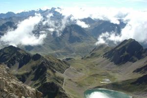 Lac d'Oncet depuis le pic du Midi de Bigorre
