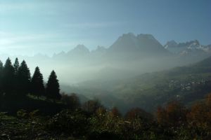 Cirque de Lescun dans la brume