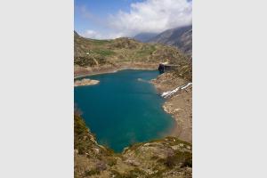 Lac des Gloriettes depuis un promontoire