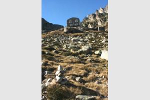 En arrivant au refuge de Larribet