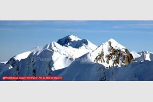 Pic du Midi de Bigorre depuis le pic de Lviste