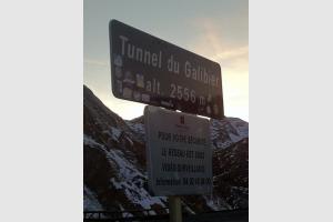 Tunnel du Galibier le soir