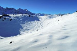 La neige  Hautacam, dans les Pyrnes