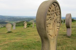 Dpart de la randonne au Mondarrain