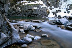 Cours d'eau  Coumely dans les Pyrnes