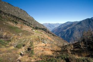 La monte vers le lac de Bastampe est rude