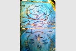 Inscriptions sur les rochers