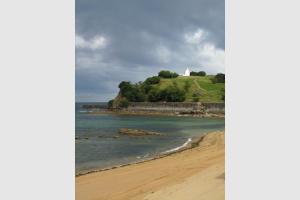 Depuis la plage de Saint Jean de Luz, une claircie
