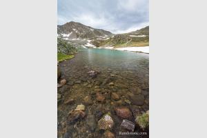Grand lac de l'Oule dans les Hautes-Alpes