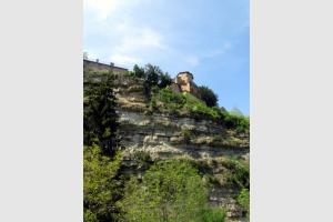 Vu du trou de Bozouls depuis le bas du village