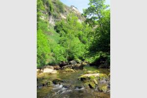 La rivire passe dans le trou de Bozouls