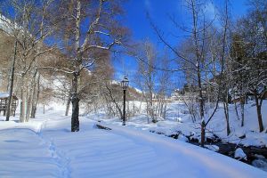 Randonne dans la neige  Barges