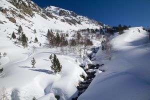 Soleil et neige  Barges