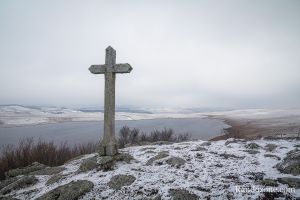 Lac de Saint Andol avec un peu de neige