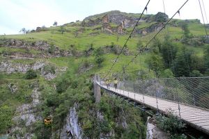 Randonne pdestre  la passerelle d'Holzart
