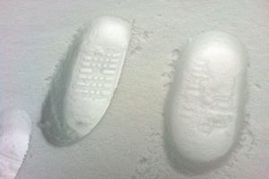 Il a beaucoup neig avant notre venue, la neige est poudreuse 