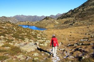 Nous arrivons au lac de Tracens