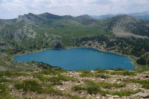 Le lac d'Allos en t